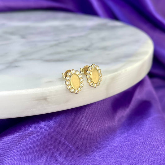 Broqueles Mirror Mirror Oro 10k