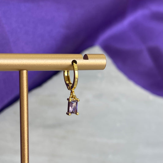 Hoop Lisa Rectángulo Morado