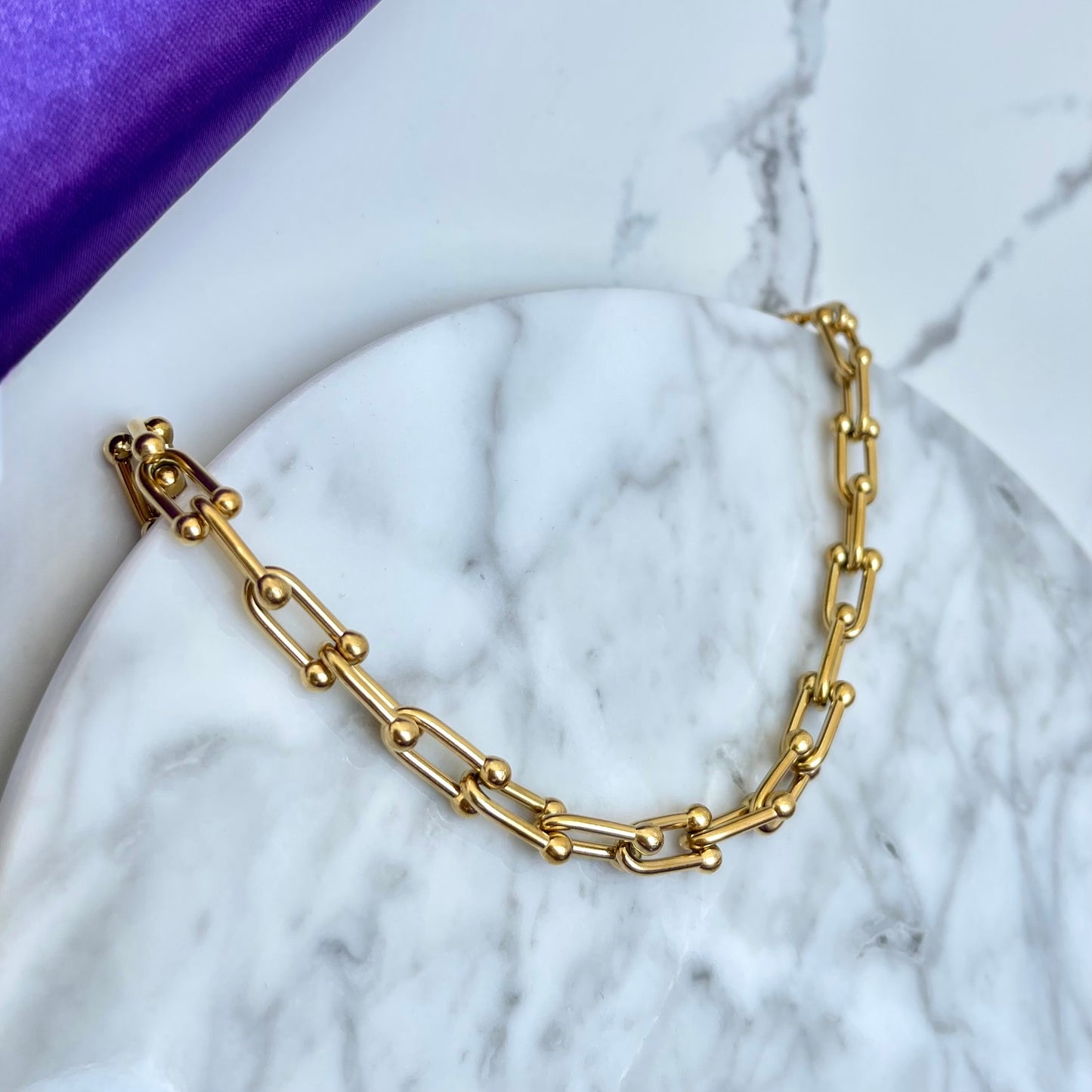 Cadena Eslabones con Bolitas