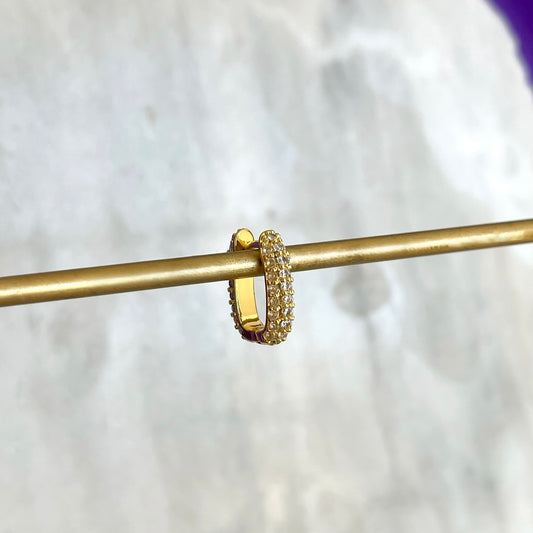 Hoop Rectangular con Brillos Chica