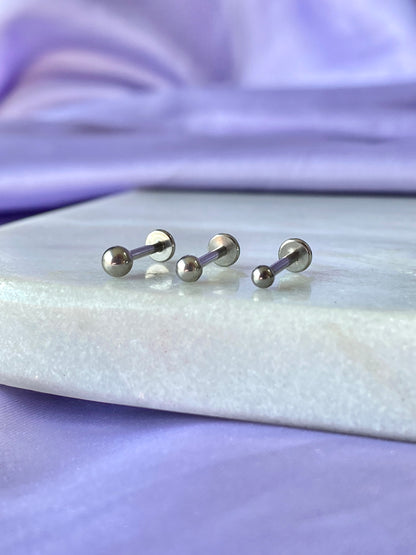 Bolita Plata Acero Quirúrgico