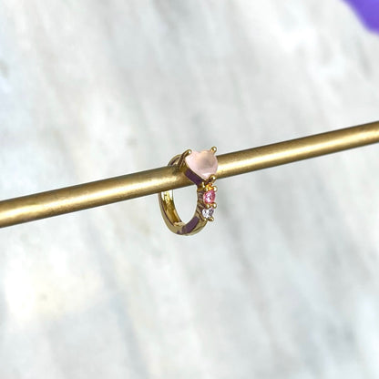 Hoop Valentine Rosa