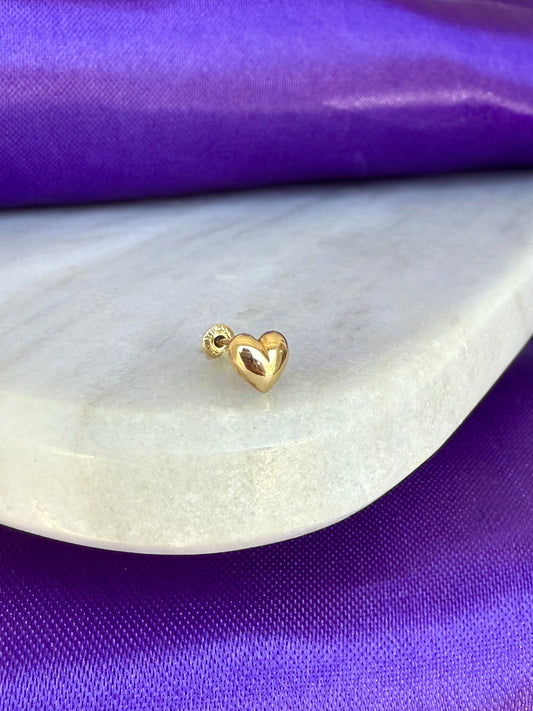 Corazón Inflado Oro 10k