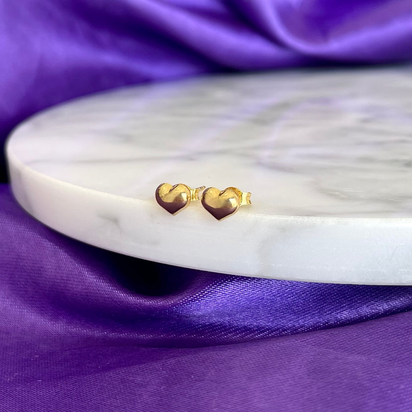 Broqueles Full Heart Oro 10k