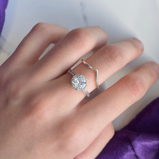 Anillo Corona Minimal Plata