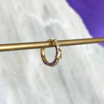 Hoop Brillos con Gota