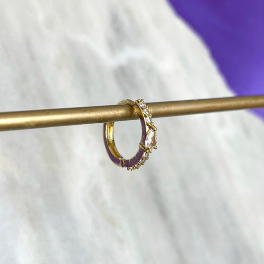 Hoop Brillos con Gota