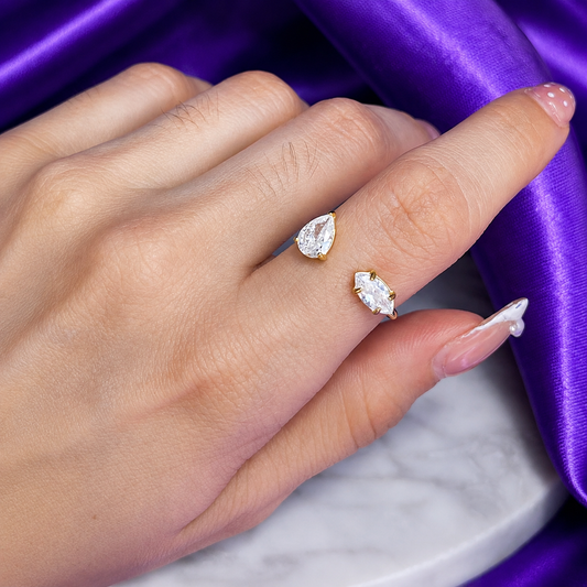 Anillo Redondo Oval Acero Inoxidable