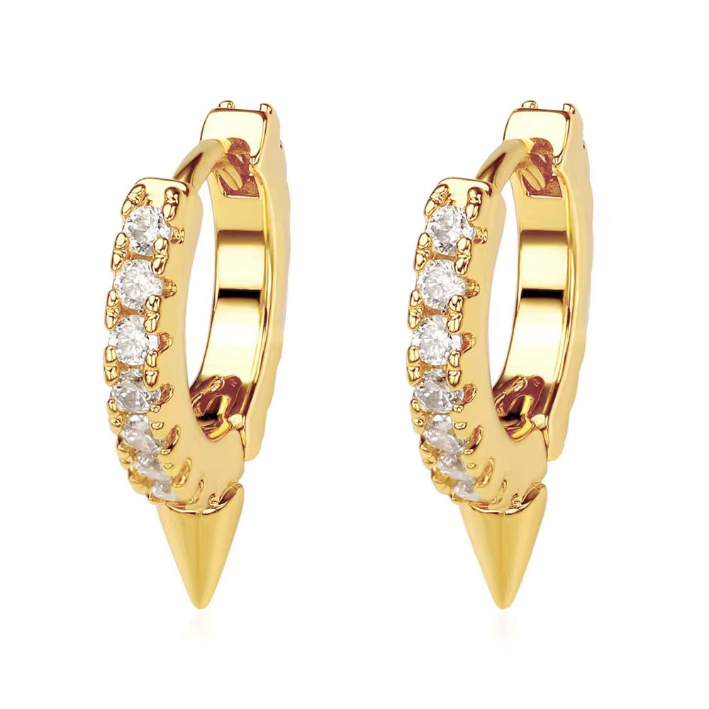 Hoop Brillos con Pico