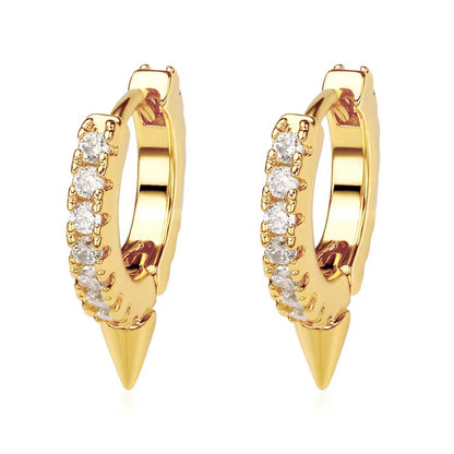 Hoop Brillos con Pico