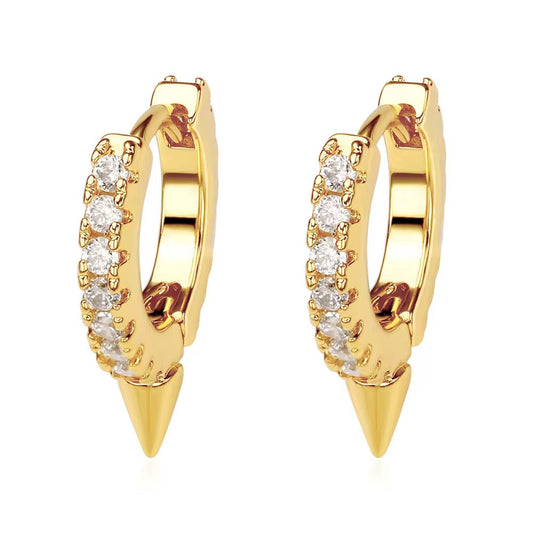 Hoop Brillos con Pico