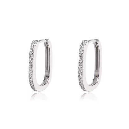 Hoop Rectangular Brillos Grande