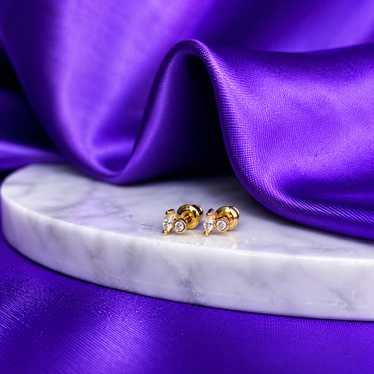 Broquel Aura Blanca Chapa de Oro 22k