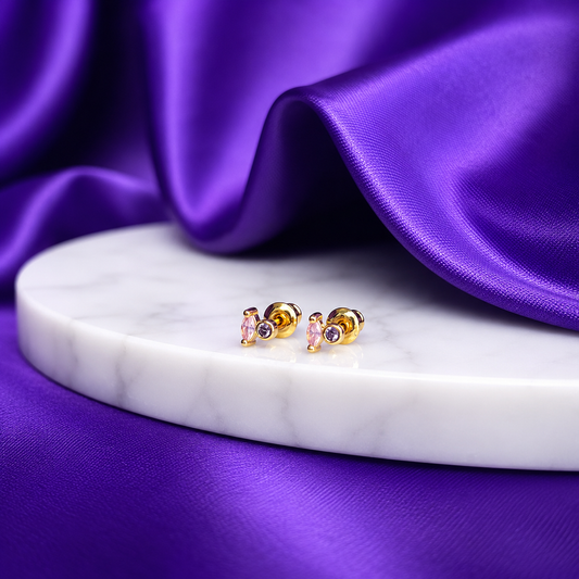 Broquel Aura Lavanda Chapa de Oro 22k