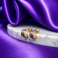 Broquel Media Hoop Doble Chapa de Oro 22k