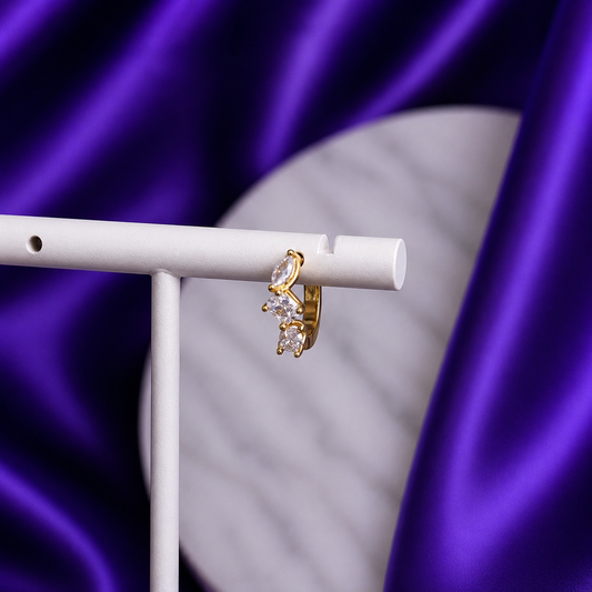 Hoop Liora Chapa de Oro 22k