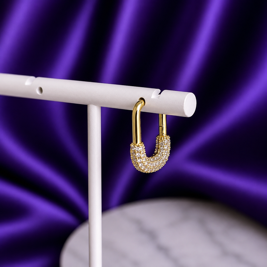 Hoop Candado Chapa de Oro 22k