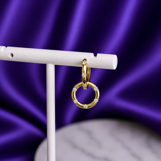 Hoop Orbita Chapa de Oro 22k
