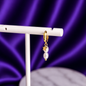 Hoop Stella Pearl Chapa de Oro 22k