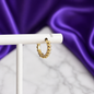 Hoop Bolitas Chapa de Oro 22k