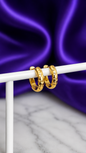 Hoop Destellos Chapa de Oro 22k