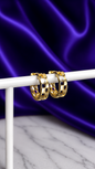 Hoop Domino Chapa de Oro 22k
