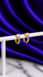 Hoop Valentine Rosa Chapa de Oro 22k