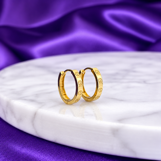 Hoops Bela 12 mm Oro 10k