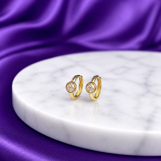 Hoop Zoe Oro 10k