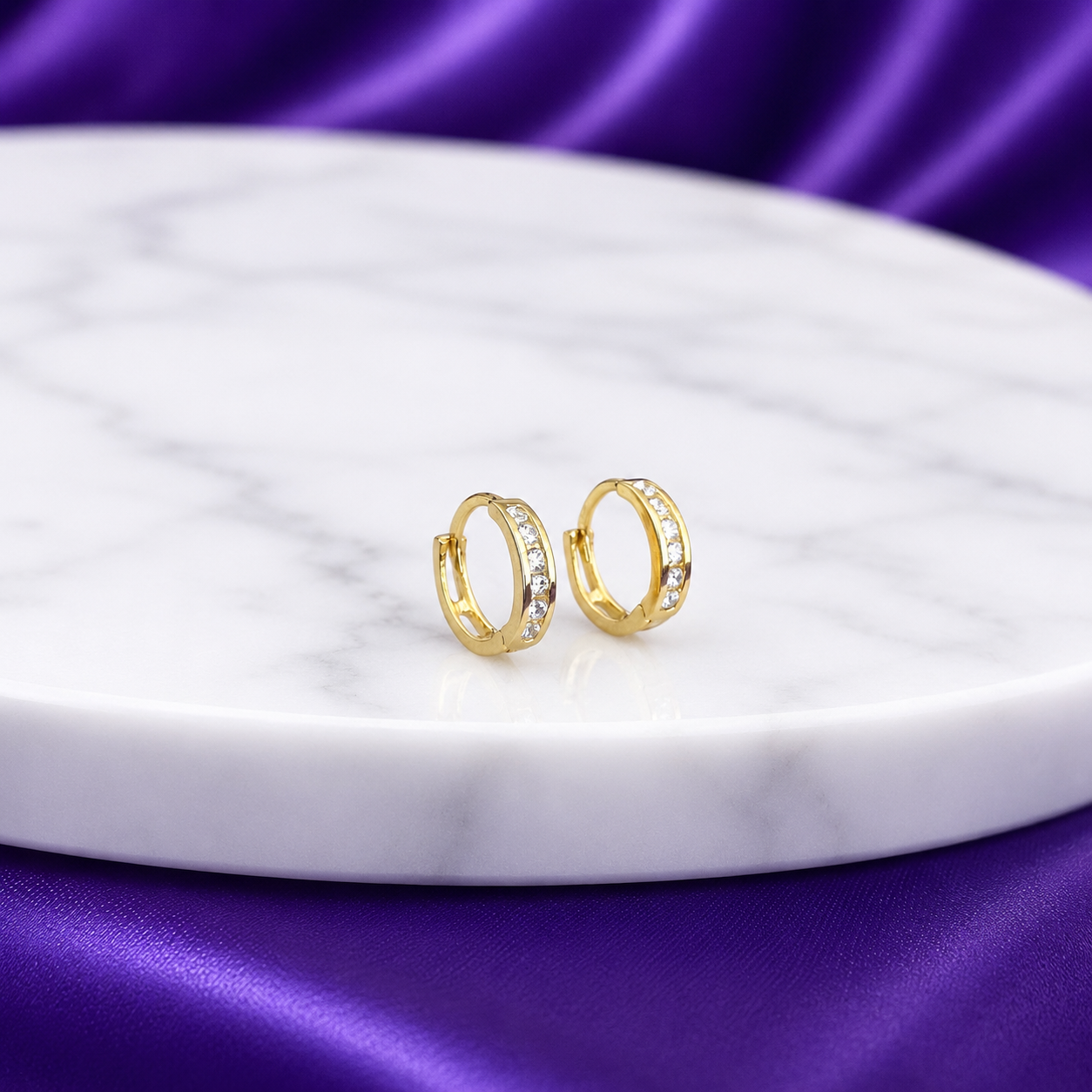 Hoops Basic Sparks Oro 10k