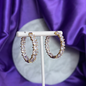 Hoop Evangeline Chapa de Oro 22k