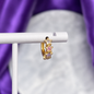 Hoop Estrellada Chapa de Oro 22k