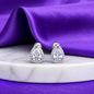Broquel Gota Diamante Chapa de Rodio 22k