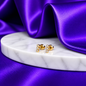 Broquel Triple Esfera Mini Chapa de Oro 22k