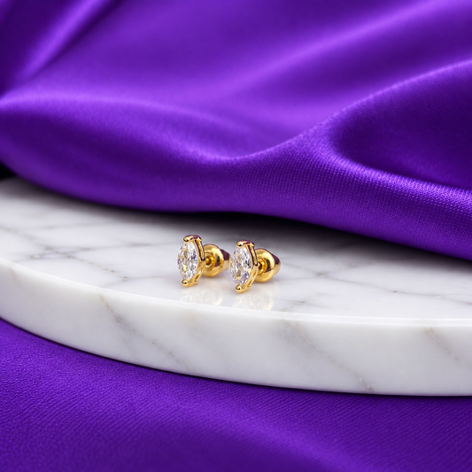 Broquel Marquise Chapa de Oro 22k