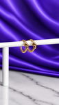 Hoop Nudo Chapa de Oro 22k
