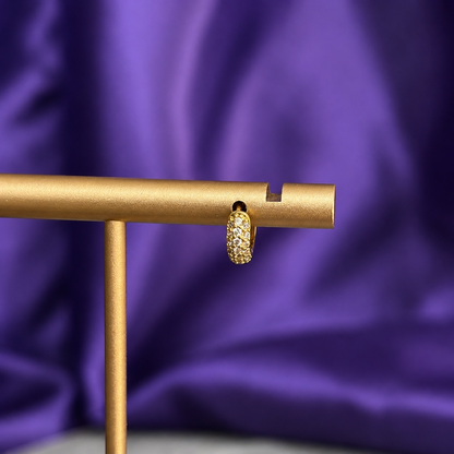 Hoop Elise Mini Chapa de Oro 22k