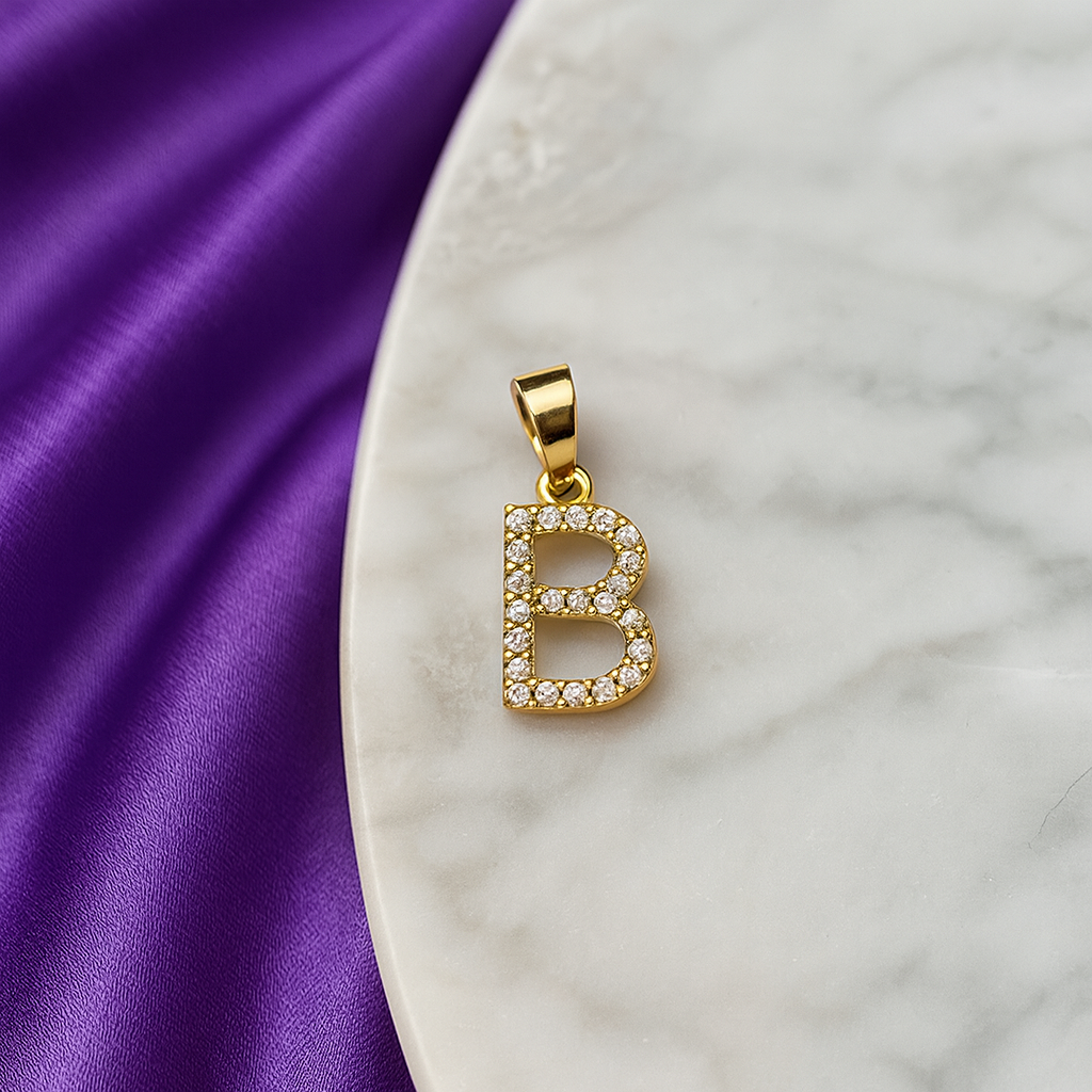 Dije Inicial "B" Med Oro 10k