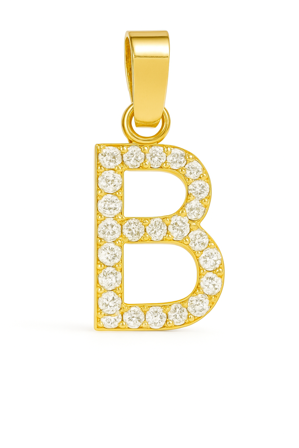 Dije Inicial "B" Med Oro 10k